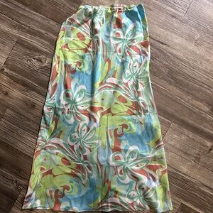 ASOS Multicolor Floral Maxi Skirt